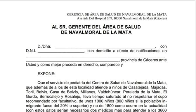 Inician una campaña para aumentar el número de pediatras en el Centro de Salud