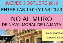 NO AL MURO regresa a las reivindicaciones