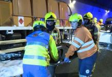 Éxito en el simulacro realizado en el túnel de Miravete